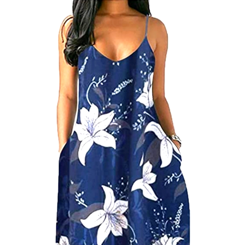 Spaghetti strap loose fit summer dress